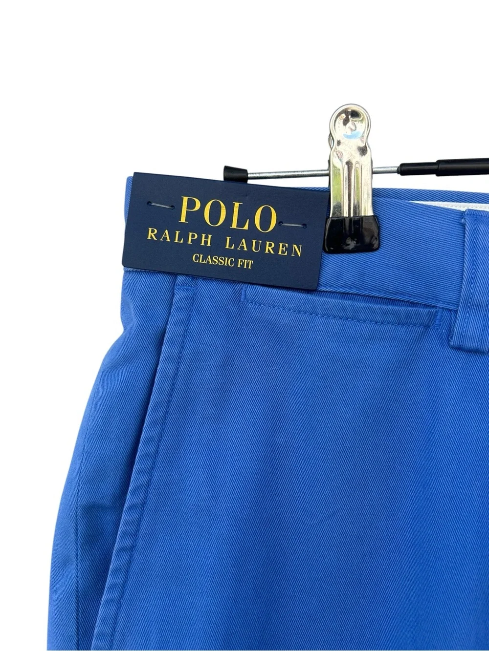 NWT Polo Ralph Lauren Classic Fit Blue Men’s Chino Pants - Size 32x32 - Straight - Picture 4 of 12